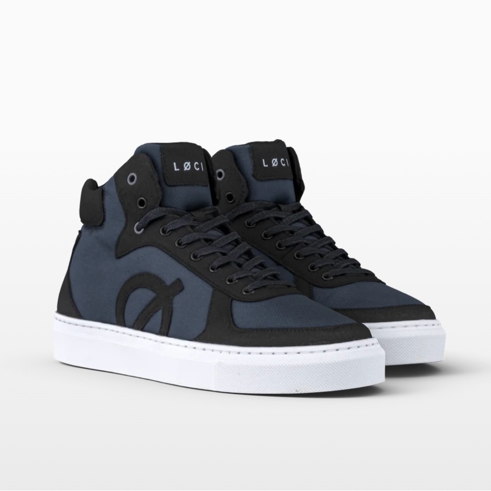 Brand New - Loci Footwear - LEGEND High Tops - Black/Grey Size 9